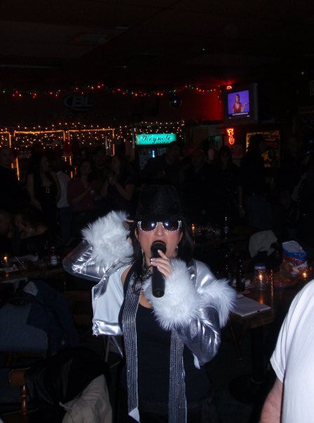 "Sandra Rocking Out"